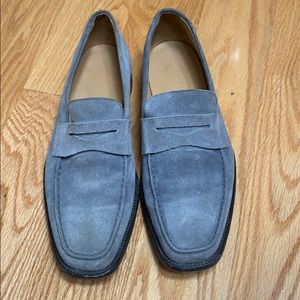 Tod’s Blue Suede Loafers